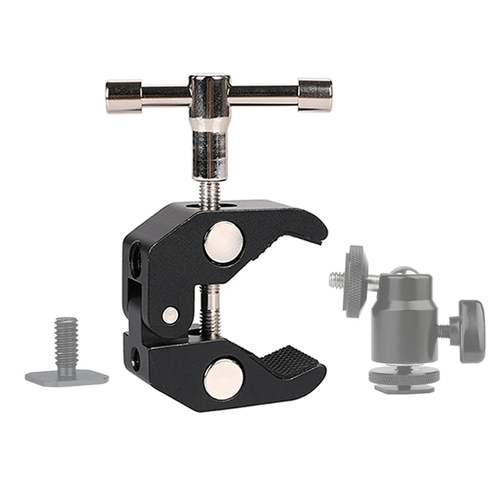 Super Clamp 1/4 and 3/8 Thread FOR Photography Camera Monitor Plate Glass LED Light Umbrellas Photo Accessories