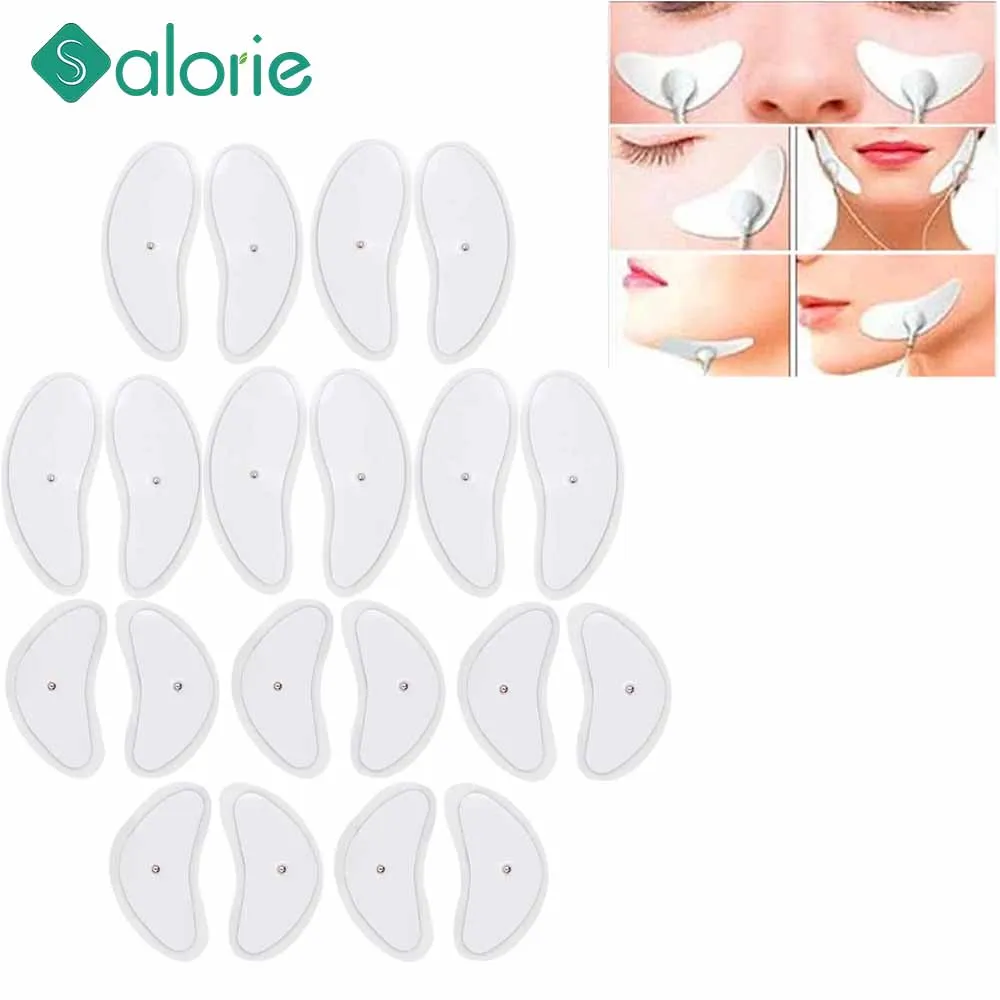 

Face Electrode Pads EMS Muscle Stimulator for Facial Lifting Jawline Face Massager Tens Acupuncture Digital Electronic Pulse