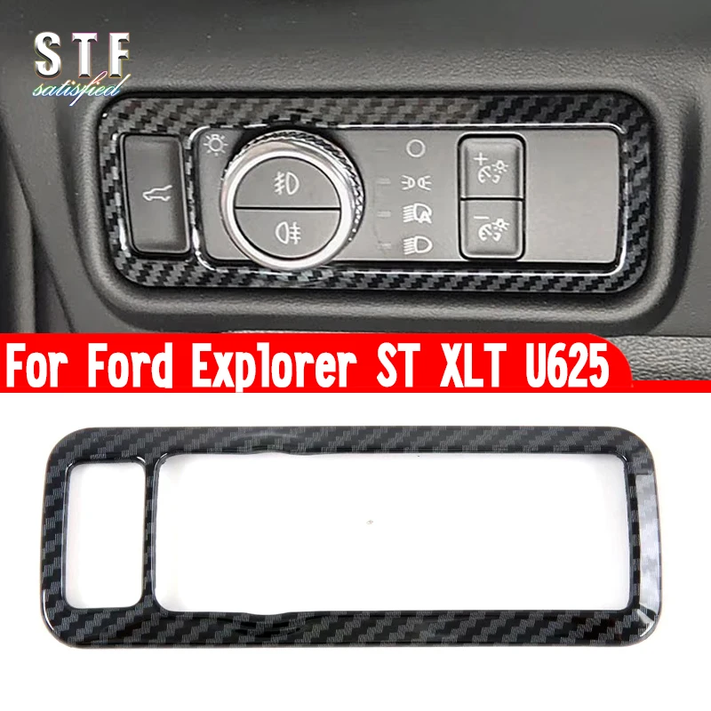 

Interior HeadLight Switch Control Cover Trim For Ford Explorer ST XLT U625 2020 2021 2022 2023 Car Accessories Stickers W4