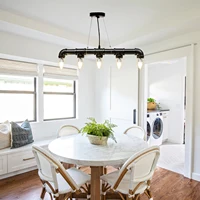 Chandelier Pendant Lamp Ceiling Light Fixture Water Pipe Shaped Lighting Fixture Home Restaurant Bar Decoration 1