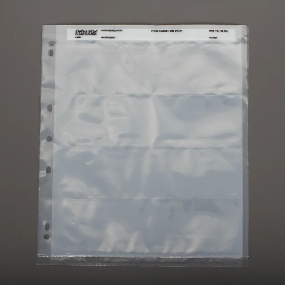 120mm Negatives Film Preservers Pages 120mm Film Slide Acid-free Storage Bags Standard Binder Pages PrintFile
