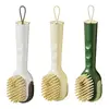 Liquid Adding Soft Cleaning Brush Hangable Liquid Adding Laundry Brushes Lightweight Liquid Shoe Cleaning Brush For Household 1