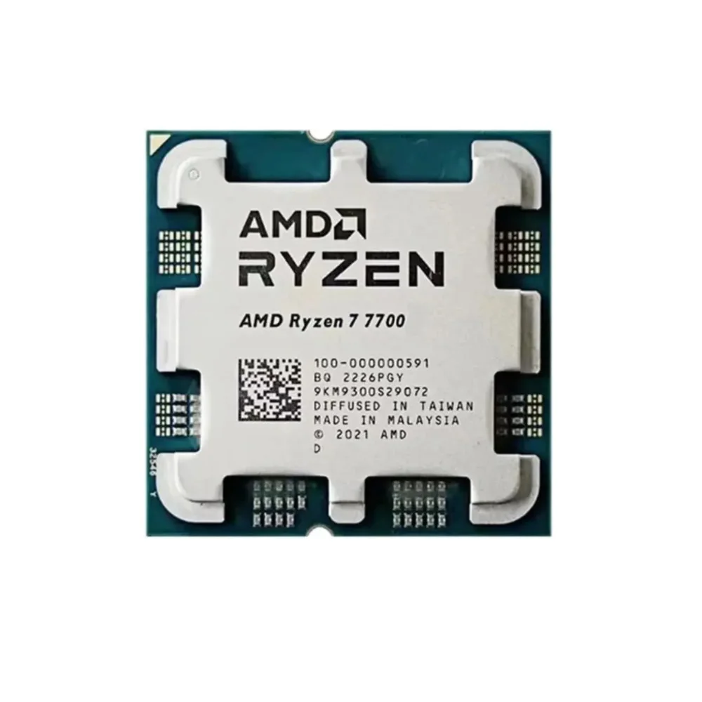 Ryzen 7 7700 8-Core 16-Thread 5.3GHz L3 = 32MB 5NM DDR5 CPU Integrated Graphics RDNA2 2CU Socket AM5 no fan
