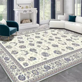 VIKAMA Boho Luxury Carpet Crystal Velvet Bedroom Living Room Mat Home Decor Vintage Exotic Modern Minimalist Large Area Carpet 2