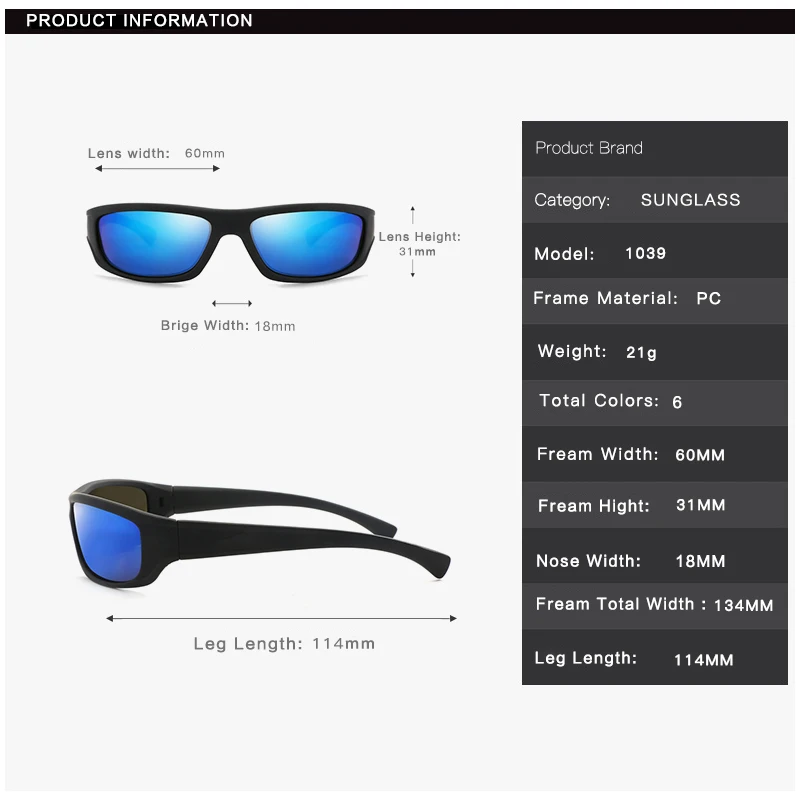 Polarization Cycling Sunglasses Fashion Polarization Cycling Sunglasses Retro Sport Fishing Glasses Men Women Lightweight Driving Cycling Running UV400