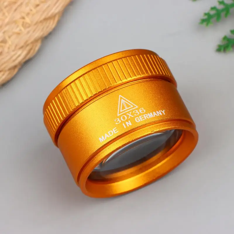 30X36mm 돋보기 K9 광학 렌즈 단안경 시계 보석 동전 우표 정밀 작업 검사 루페 도구