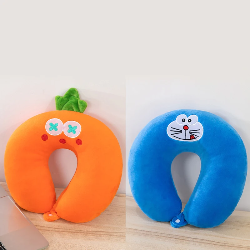 Creative  U-shaped Pillow Cartoon Animal Bear Cat Shape Adult BabyTravel Neck Pillow Car Seat Office Plane Sleeping Pad