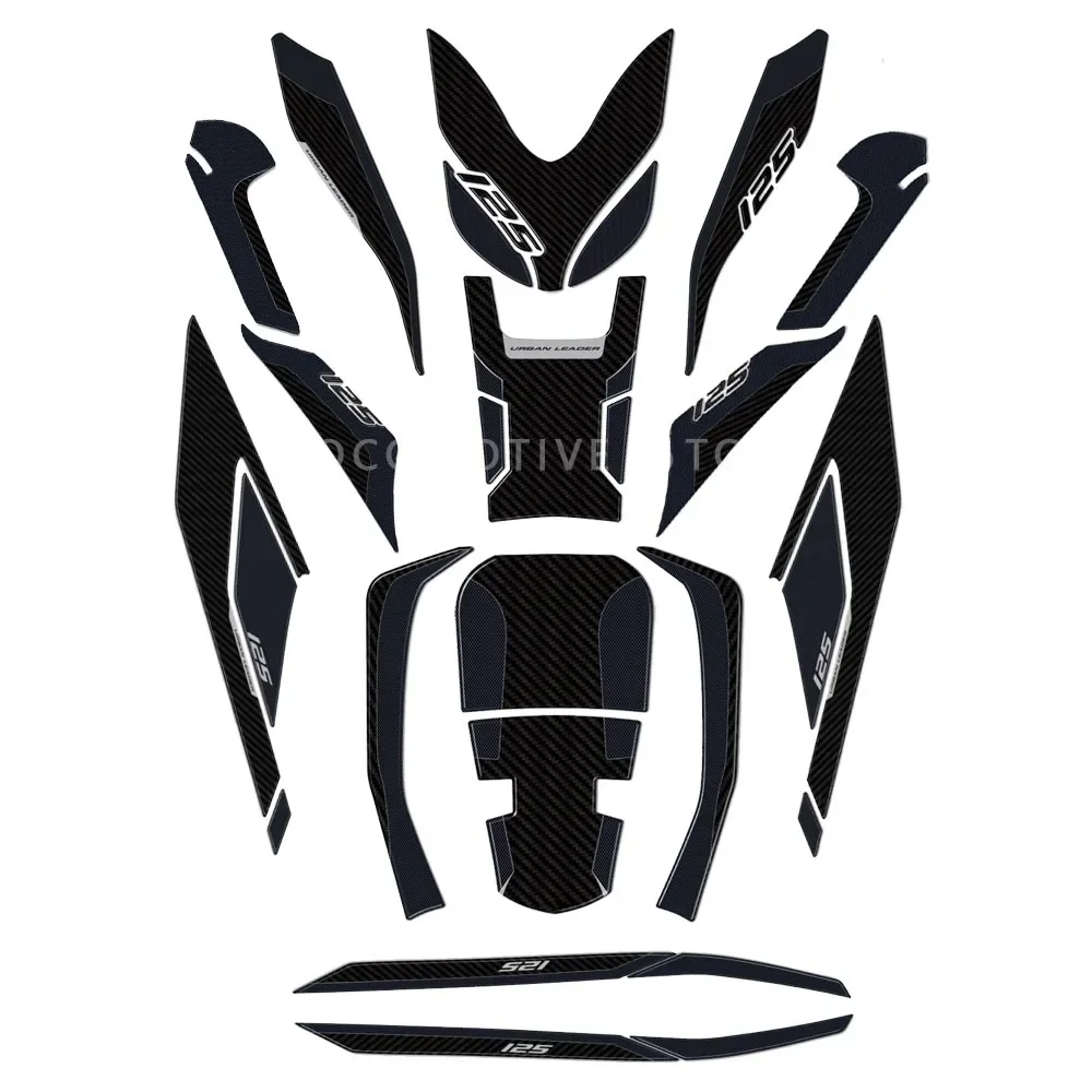 Forza125 Accessories 3D Epoxy Resin Sticker Kit Protection  For Honda Forza 125 2021 2022 2023