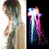 Echo-beauty LED Flashing Hair Braid Light Up Braid Luminous Fiber Optic Hairpin Decor for Halloween Party Bar 2