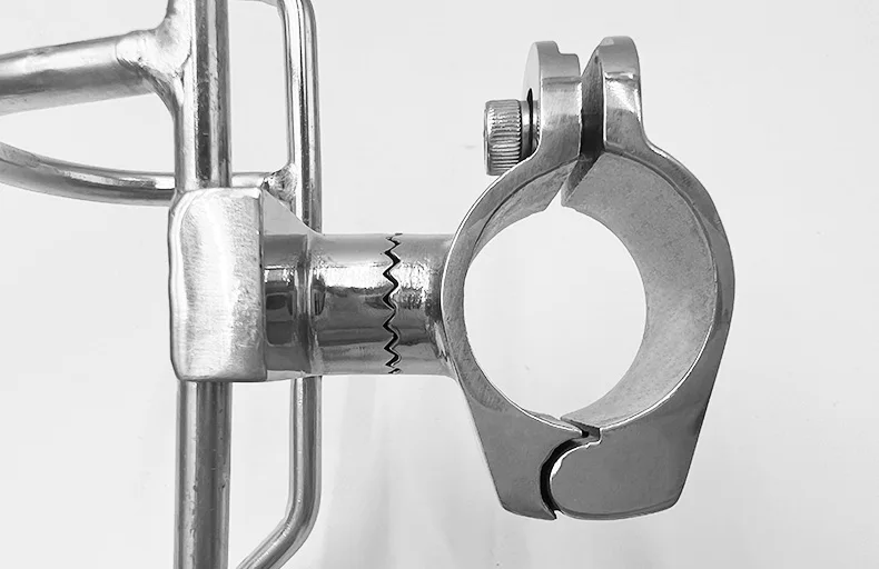 ShareShark 2 Stück/Set 316 Edelstahl Angelrutenhalter Klemmstil-Halterungen Korrosionsbeständig Geeignet für Meeresangeln – Detail 10