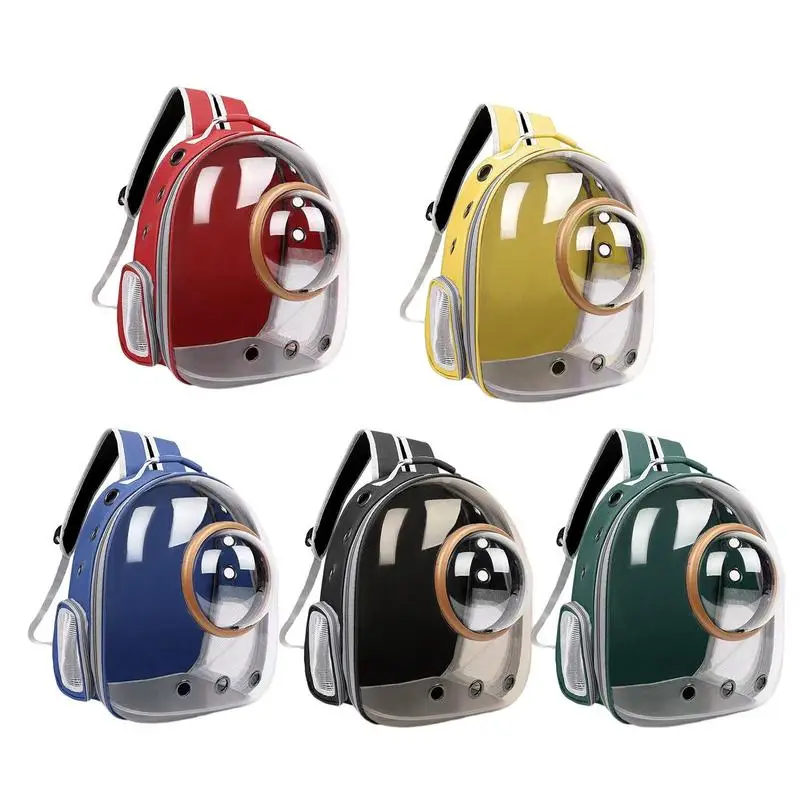 

Cat Backpack Carrier Bag Portable Cat Dog Backpacks Breathable Clear Pet Carrier Transparent Space Capsule For Travel Hiking