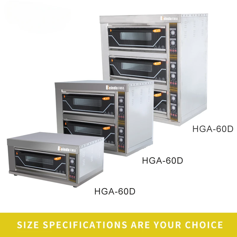 Popular Baking Equipment 3 Deck 9 Trays Crown A Electric Deck Oven for Bakery