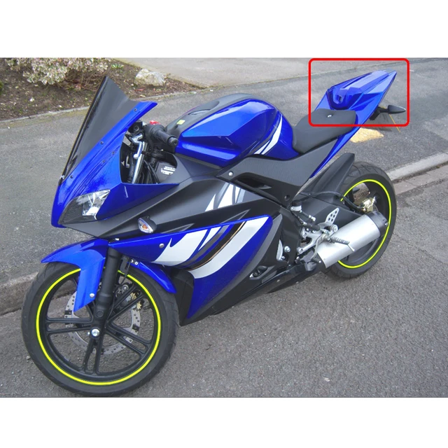 オートバイ後部座席カウルフェアリング ヤマハ YZF-R125 YZFR125 YZF R125 2008-2017 2018 オーヤマハ向け YZF  R125 YZFR125 R 125 2008 2009 2010 2011 2012 2013 オートバイ調整 クラッチブレーキ ヤマハ用 ために  YZF-R125 用 ために YZF R125 用 ために R オートバイのフェアリング に適合するヤマハ YZF R125 R 125 後部座席カバーカウルフェアリング乗客ピリオンテールバックカ