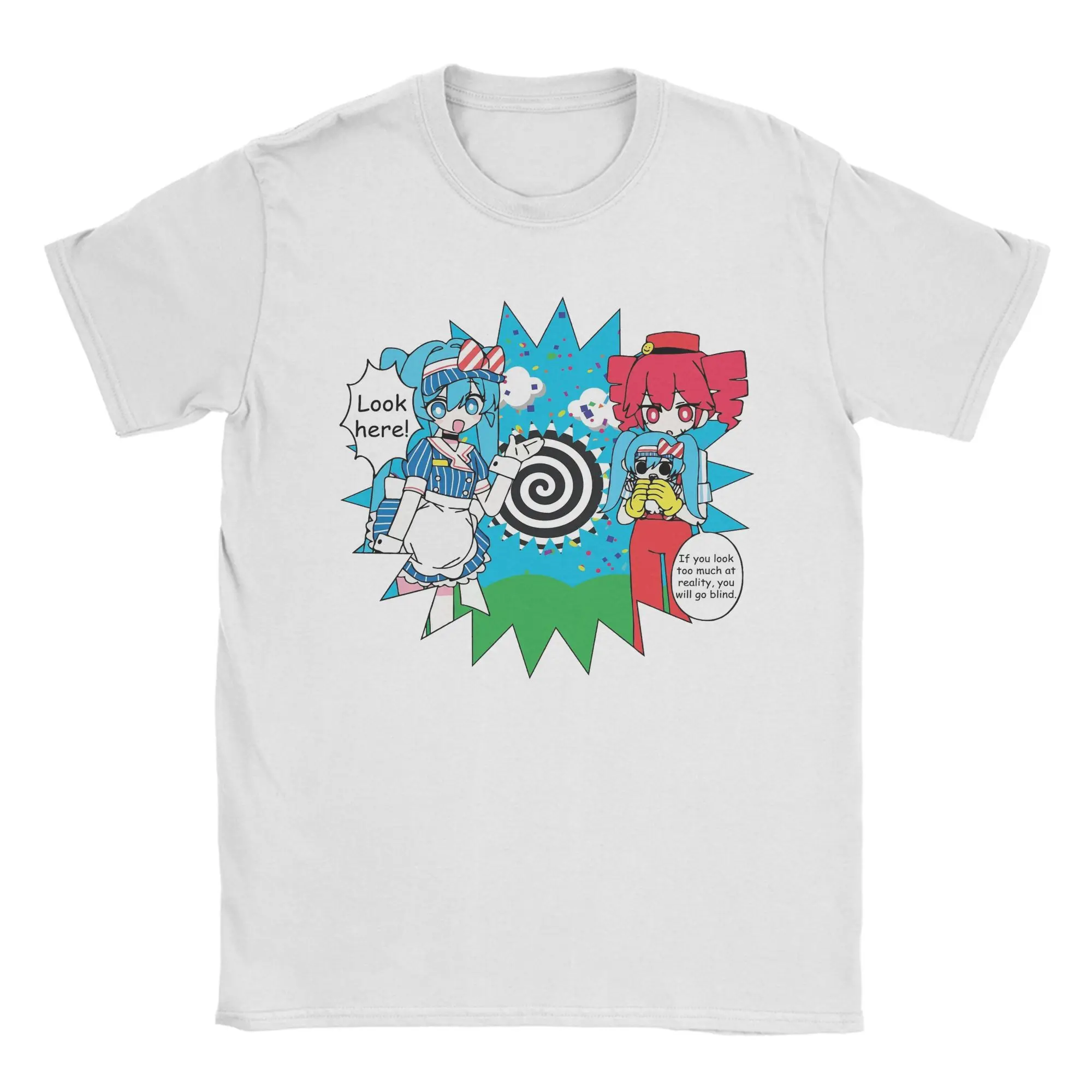 Harajuku T-Shirt Kasane Teto Baumwolle T-Shirts Hipster T-Shirt für Männer Sommer Y2K Fun Casual Kurzarm Kleidung