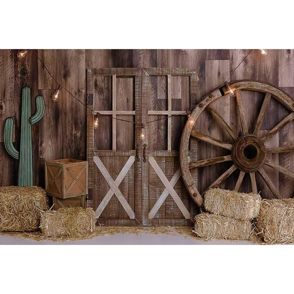 Fondo De Fotografía De Vaquero Occidental, Puerta De Granero De Madera,  Caballo, Establo Occidental, Decoración De, image size:960x960