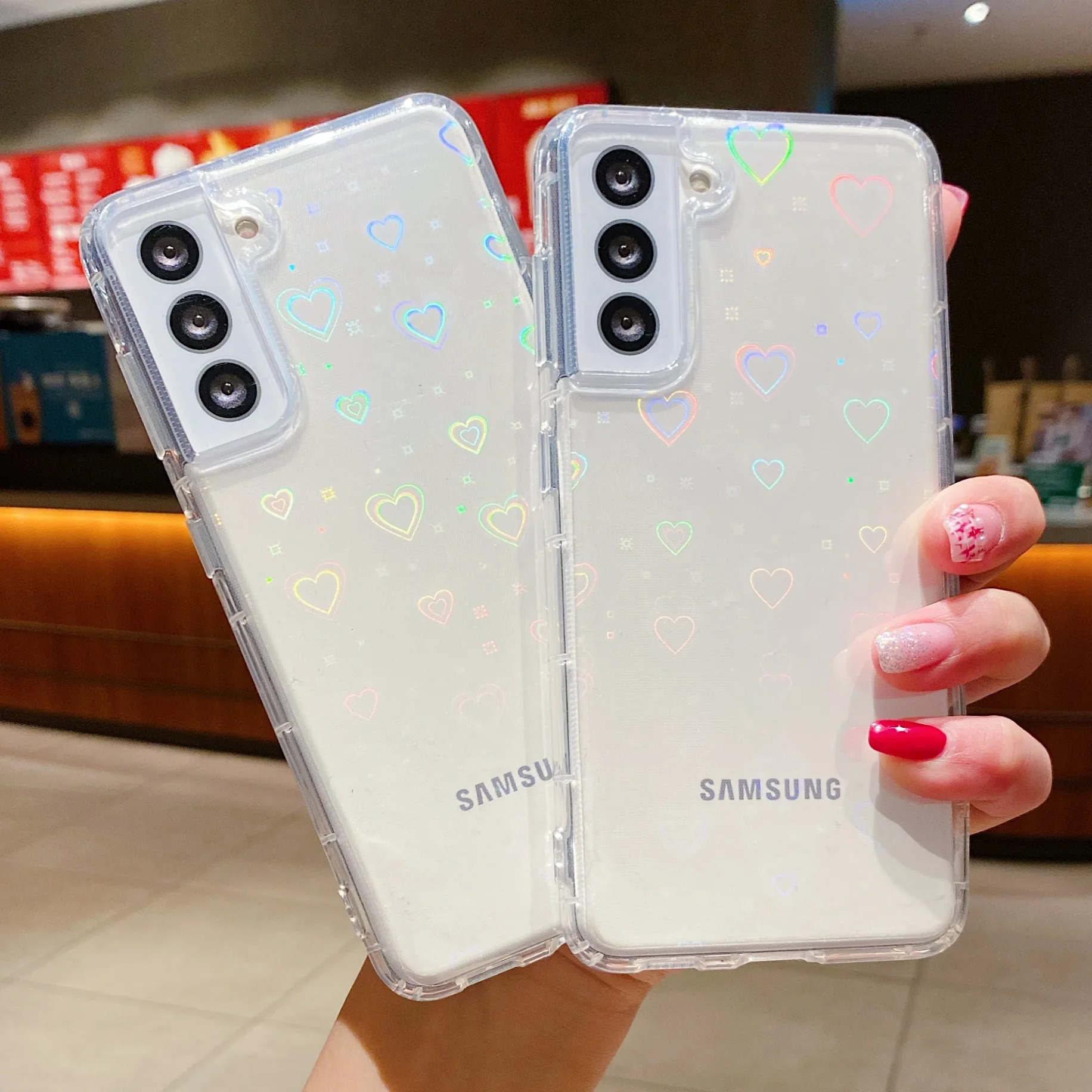 Laser Per Il Caso Di Samsung A12 Caso Funda Samsung S22 S21 Ultra S20 Fe S10 Più A51 A22 A52S 5G A32 A21S A31 A50 A72 A71 A30S Copertura