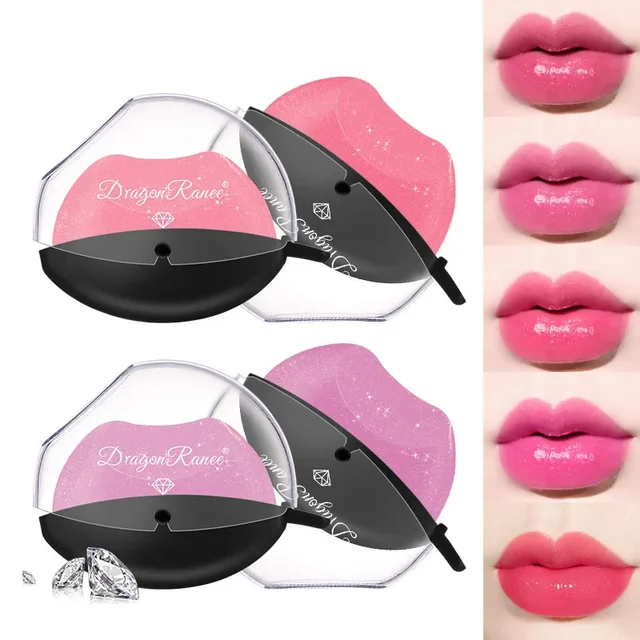 58213-8a4e33.jpg Lazy Lipstick Pearl light Temperature Color Changing Lip-shaped Lipstick Velvet Moisturizing Lip Gloss Waterproof Non-stick Cup
