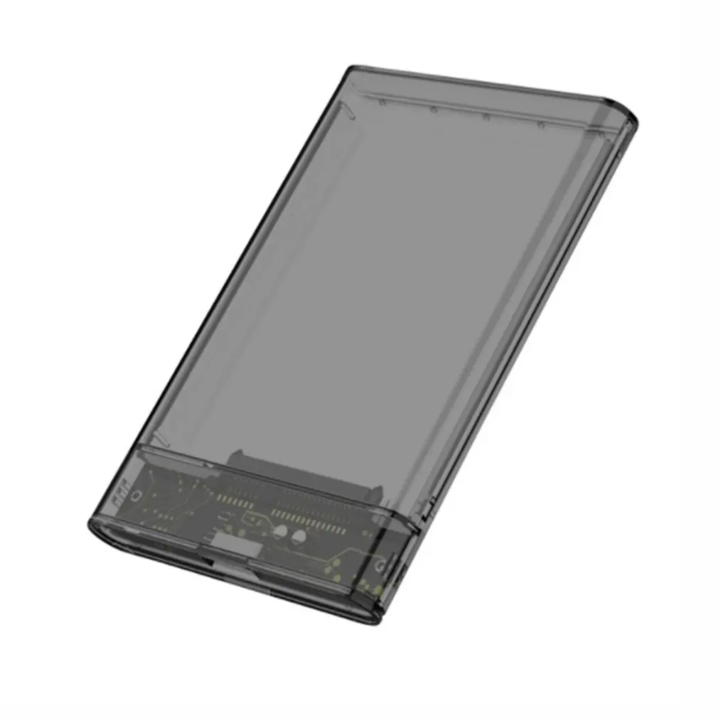 

USB 3.1 Type-C Mobile Hard Drive Disk Box Transparent 2.5 inch SATA 1/2/3 HDD SSD USB 3. 0 External Hard Drive Box for Laptop PC