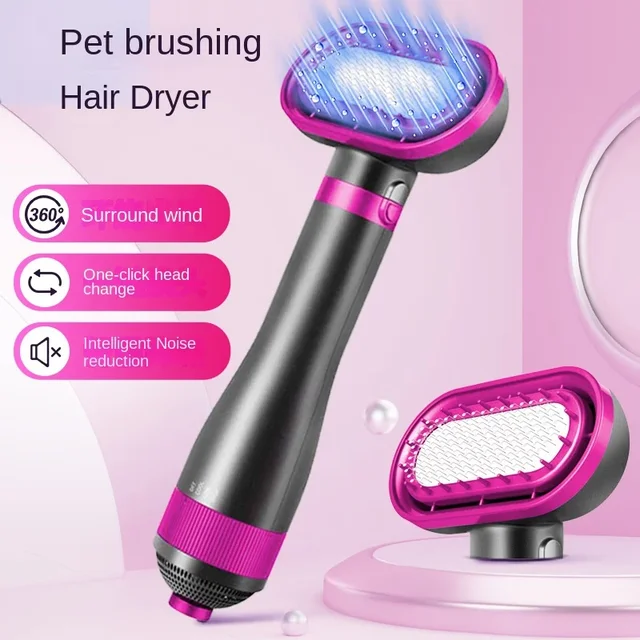 Pet Hair Dryer Dog Grooming Golden Retriever Hairdressing Dog Drying Brush Hair Comb Mute Not Hurt Hair Water Blower