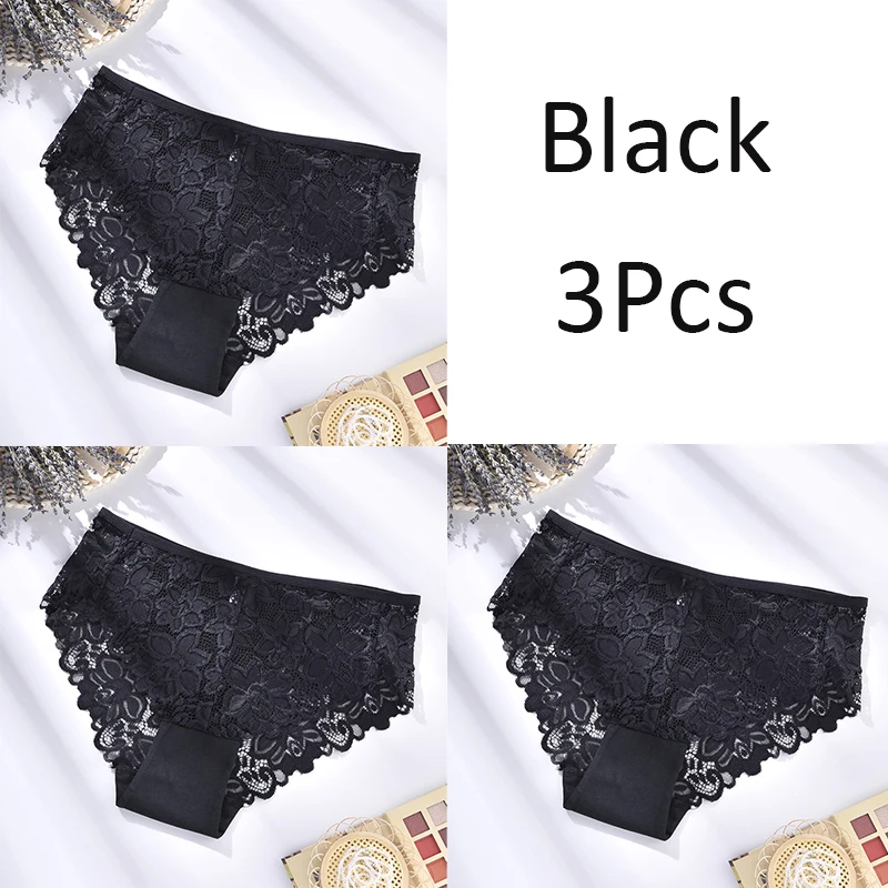6PCS Plus Size 1XL-4XL Sexy High Waisted Underwear Women Breathable Lace Panties  Cheeky Mom Panties Hollow Out Floral Panties - AliExpress