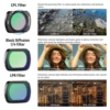 NEEWER Magnetic ND & CPL & Effect Filter Set for DJI OSMO Pocket 3, 14 Pack HD CPL ND8 ND16 ND32 ND64 ND128 ND256 ND1000 ND8 5