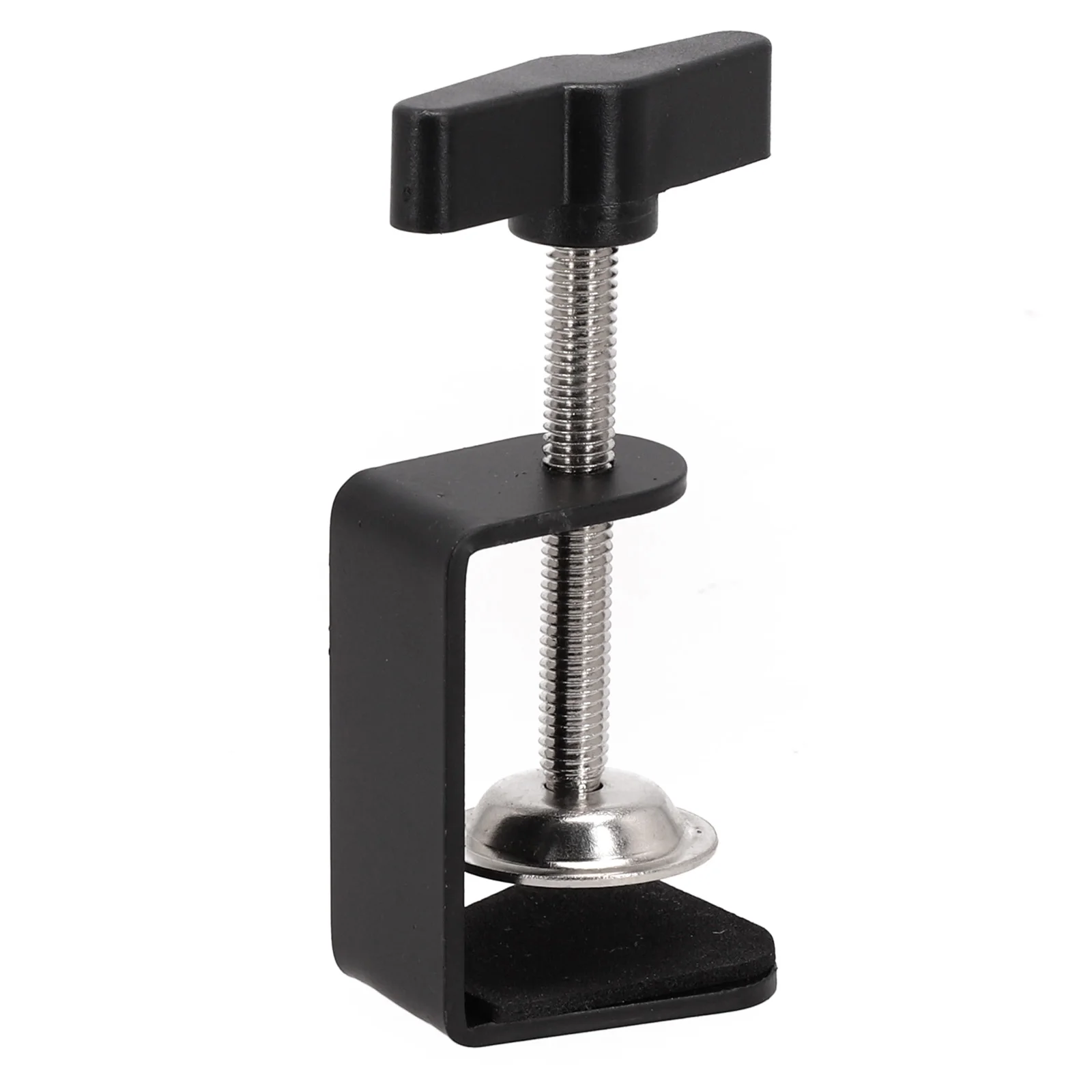 Table Mount Clamp Clamp Home Office Shop C-shaped Design Silicone Pad Stable Metal Base 5cm Height Securely Mount