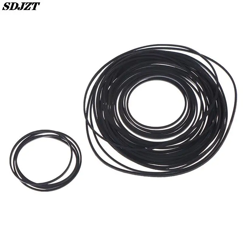 1pack Mix Cassette Tape Replacement Rubber CD DVD Cassette Tape Recorder Turntable Strap Belt For CD-ROM Video Machines 1*1mm