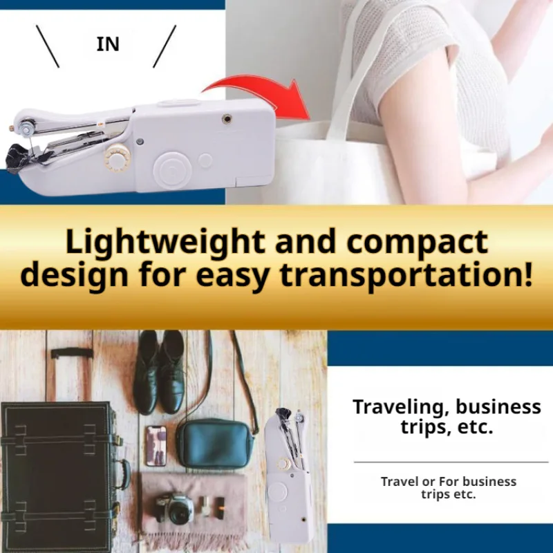 Micro Sewing Machine Portable Handheld Multifunctional Electric Household Micro Sewing Machine Mini Home Electric