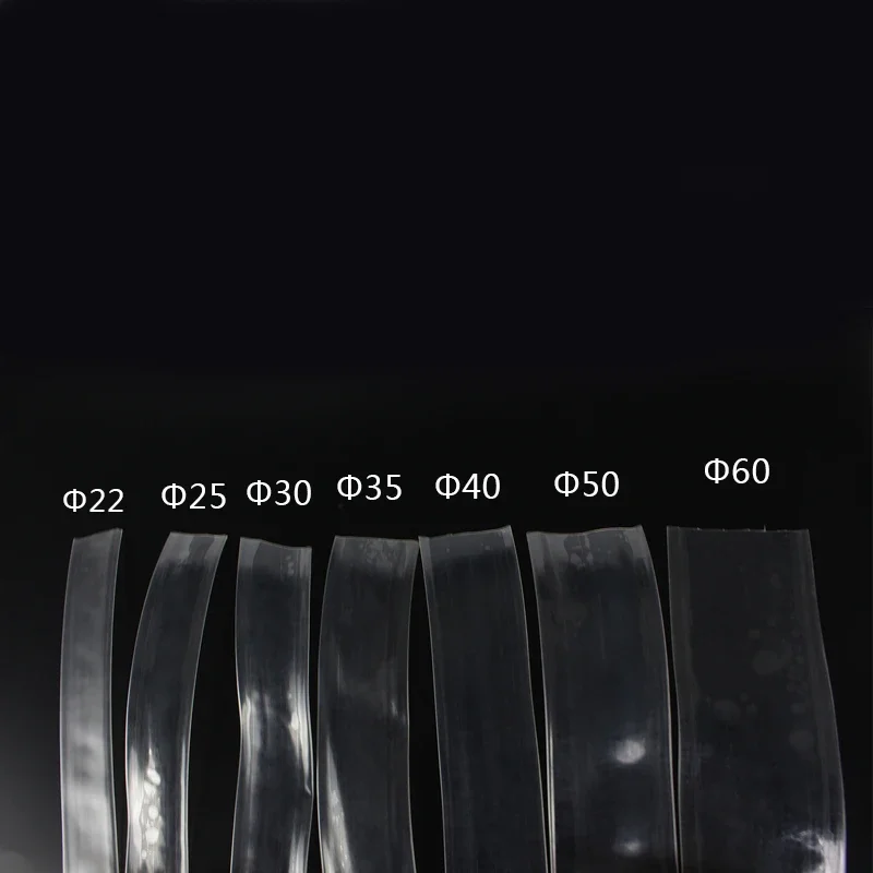 Heat Shrink Tube 1meter/lot 22MM 25MM 30MM 35MM 40MM 50MM 60MM Transparent Clear Heat Shrink Tube Shrinkable Tubing Cable Sleeve Wrap Wire kit
