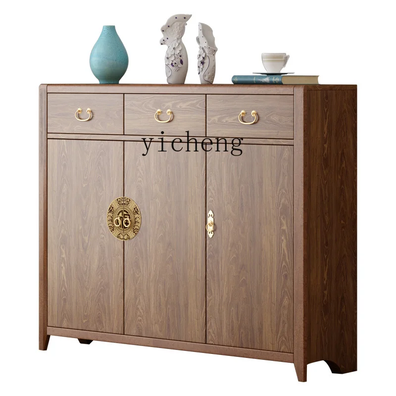 

ZK New Chinese Shoe Cabinet Home Doorway Modern Minimalist Entrance Entrance Cabinet Integrated