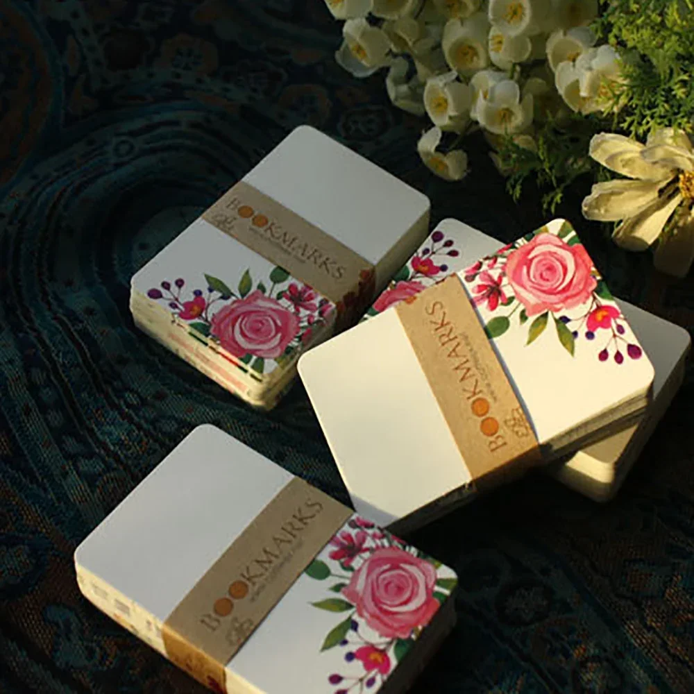 40/50pcs Greeting Cards Handmade Flower Message Scrapbook Paper Card DIY Greeting Cards Postcards Party Wedding Invitation custom cards mini greeting cards