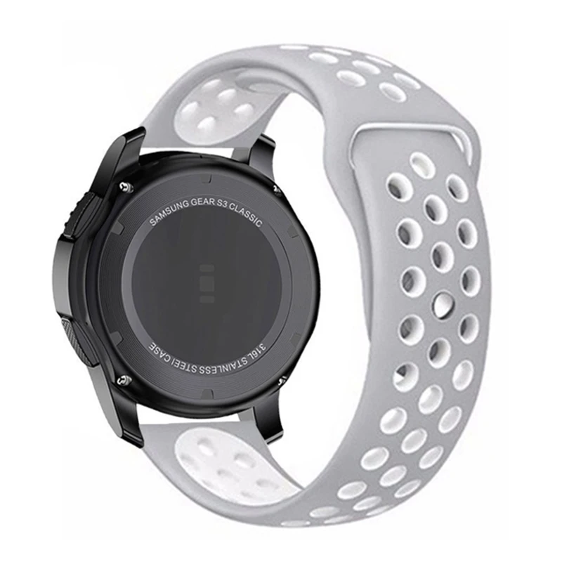 Silicone Sport Bracelet Strap for Smartwatches, 20mm/22mm