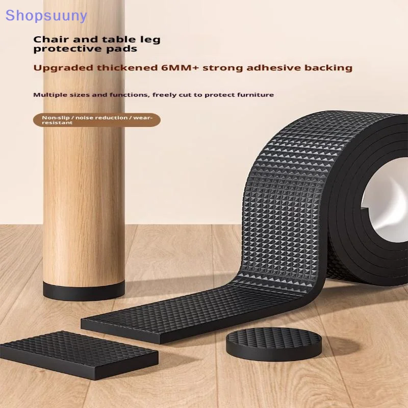 Non-Slip Self-Adhesive Furniture Leg Protectors - Heavy Duty Floor Pads for Chairs, Tables, and Sofas