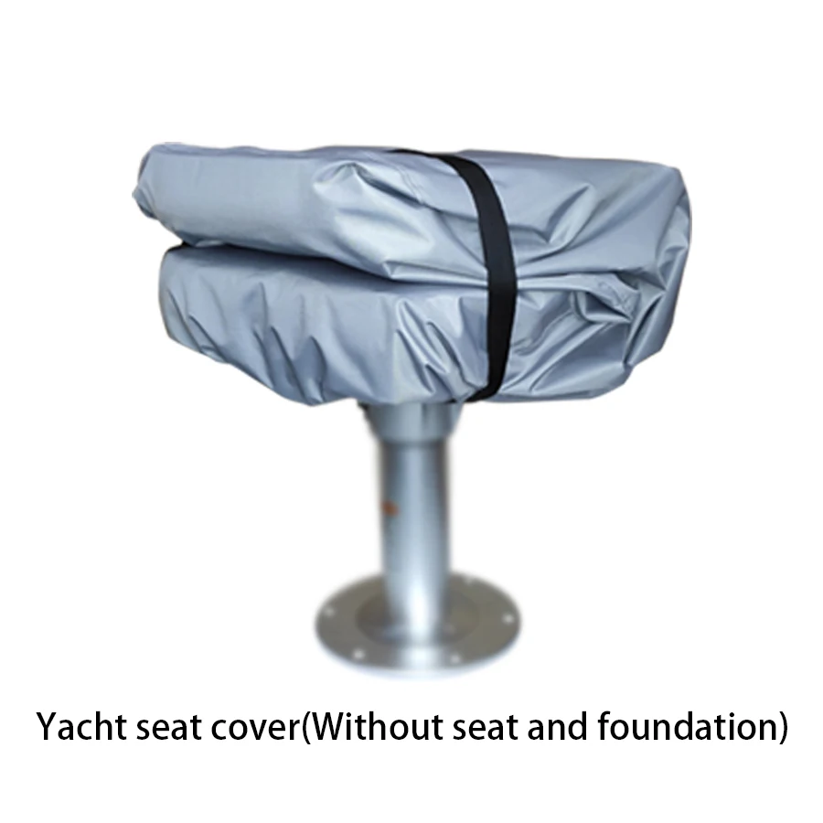 Boat Seat Cover Captain Chair Helmsman Dust Waterproof Furniture UV Resistant Elastic Closure
