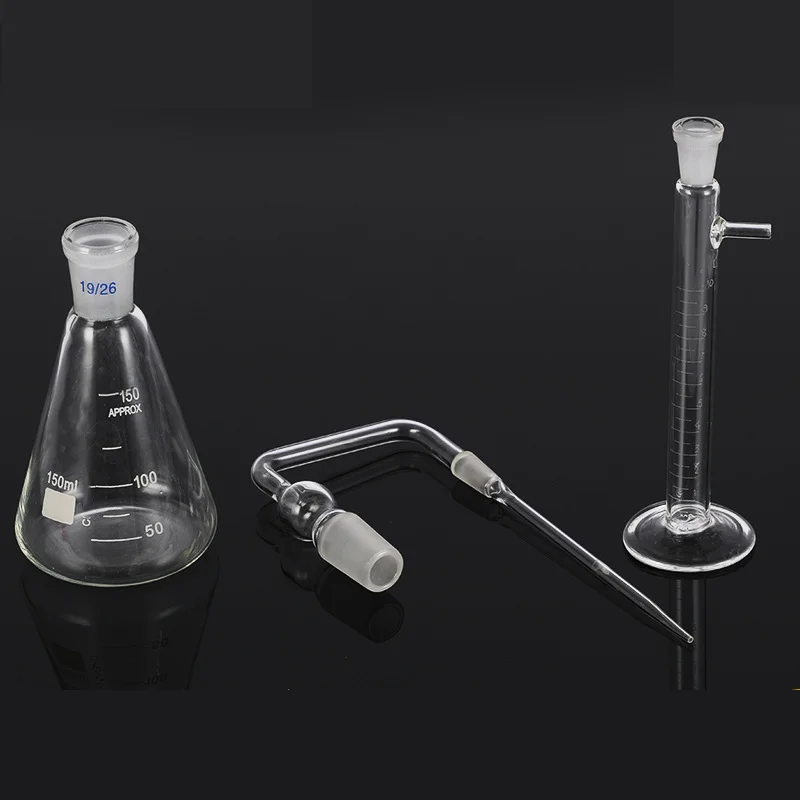 유리 실버 염법 비소 시험기, 실험용 아르신 발생기, 베이스 포함 비소 시험 장치, 100ml, 150ml