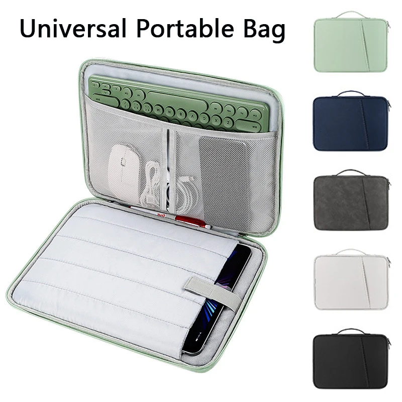 

Tablet Sleeve Case For iPad Air 1 2 3 Pro 11 12.9 XiaoMi Pad 5 10 Cover 2017 Sleeve Laptop Bag 13 Inch Macbook Shockproof Pouch