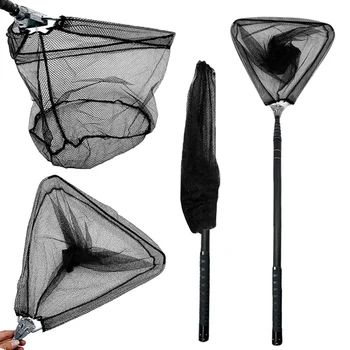 Ghotda Portable Retractable Fishing Net Telescoping Foldable Landing Net 3.0M/4.0M