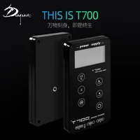 แหล่งแห้งรอยสักอินพุตคู่สำหรับสักเครื่องทำรอยสัก PE T700หน้าจอสัมผัสอัจฉริยะเครื่องแต่งหน้า LCD ดิจิตอลอัจฉริยะเป็นแหล่งจ่ายไฟแห้งรอยสัก 2