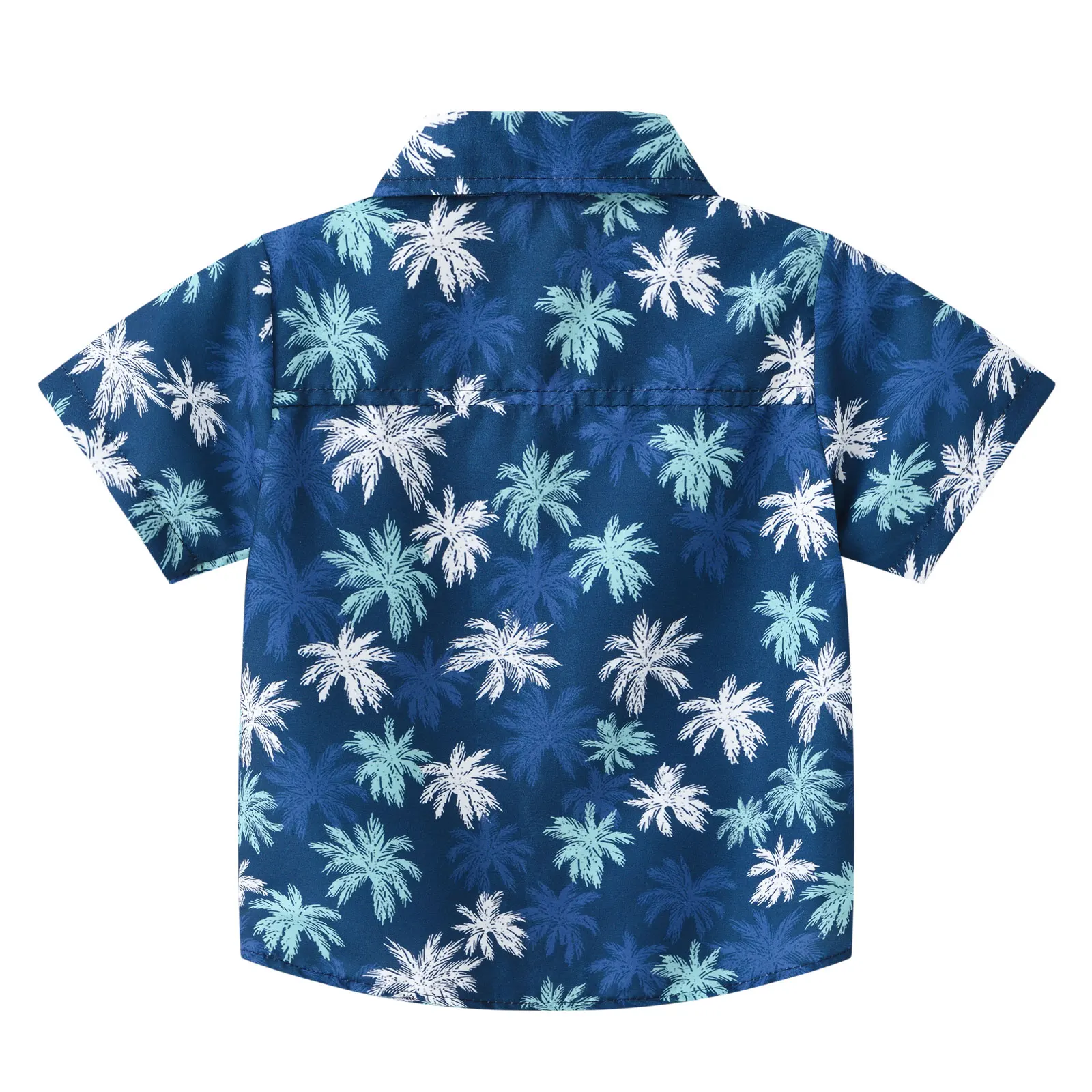 Toddler Baby Boys Hawaiian Shirt Short Sleeve Hawaiian Print Shirt Funny Summer for Daily Wear Holiday Casual Baby Clothes