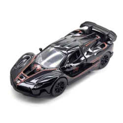 Premium Alloy Toy Race Car Replica - High - End Collectible Sports Vehicle (Black)