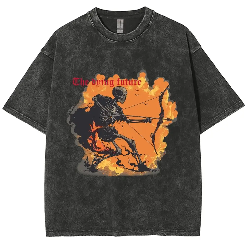 

Dying future T-shirts Berserk Washed Short T-shirts for Men Women's Tops Woman Graphic Print TShirt, Short Sleeve Oversized