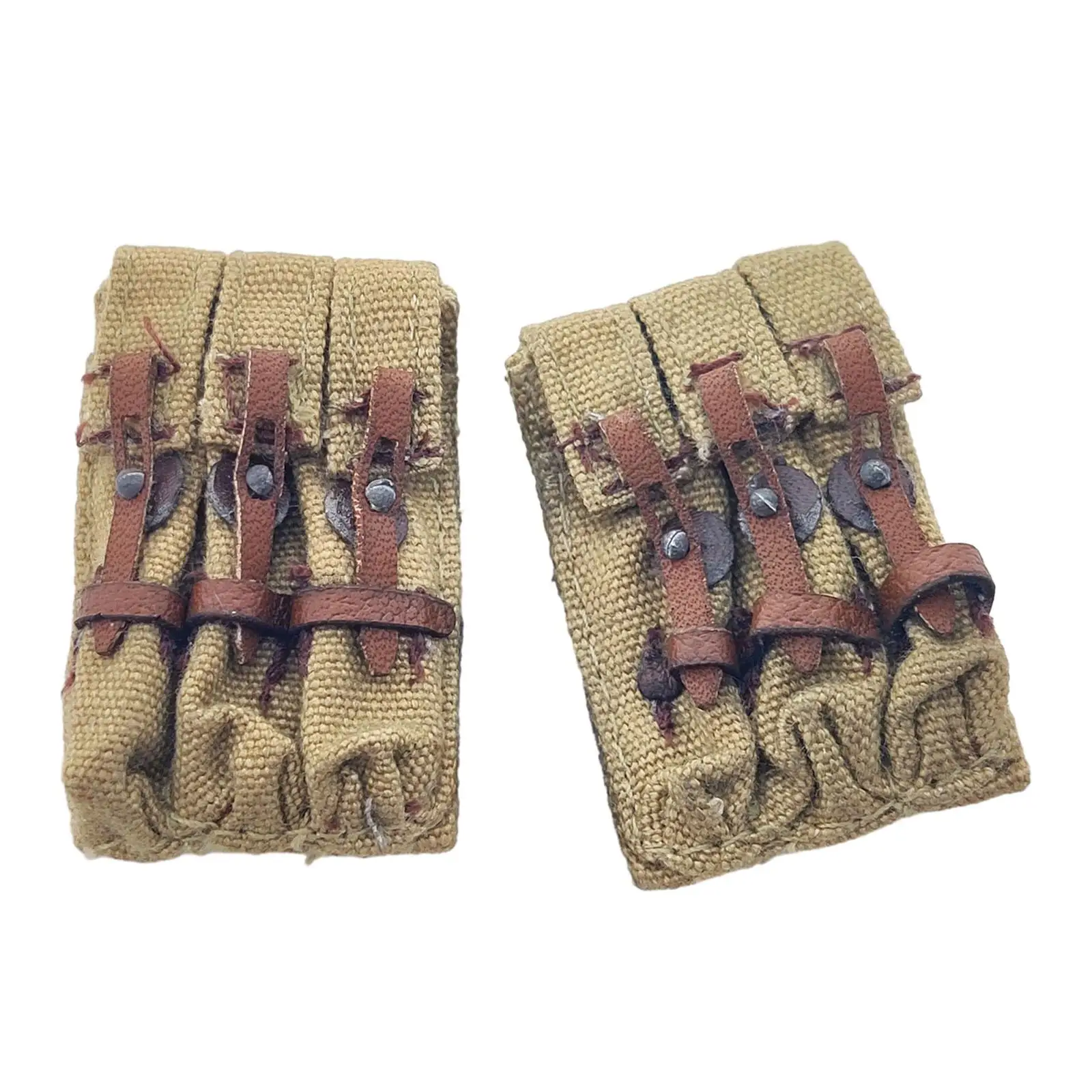 

2x 1/6 Scale Soldier Jungle Bag Classic Decor Handmade Realistic Costume Pretend Play for 12inch Soldier Figures Body Accessory