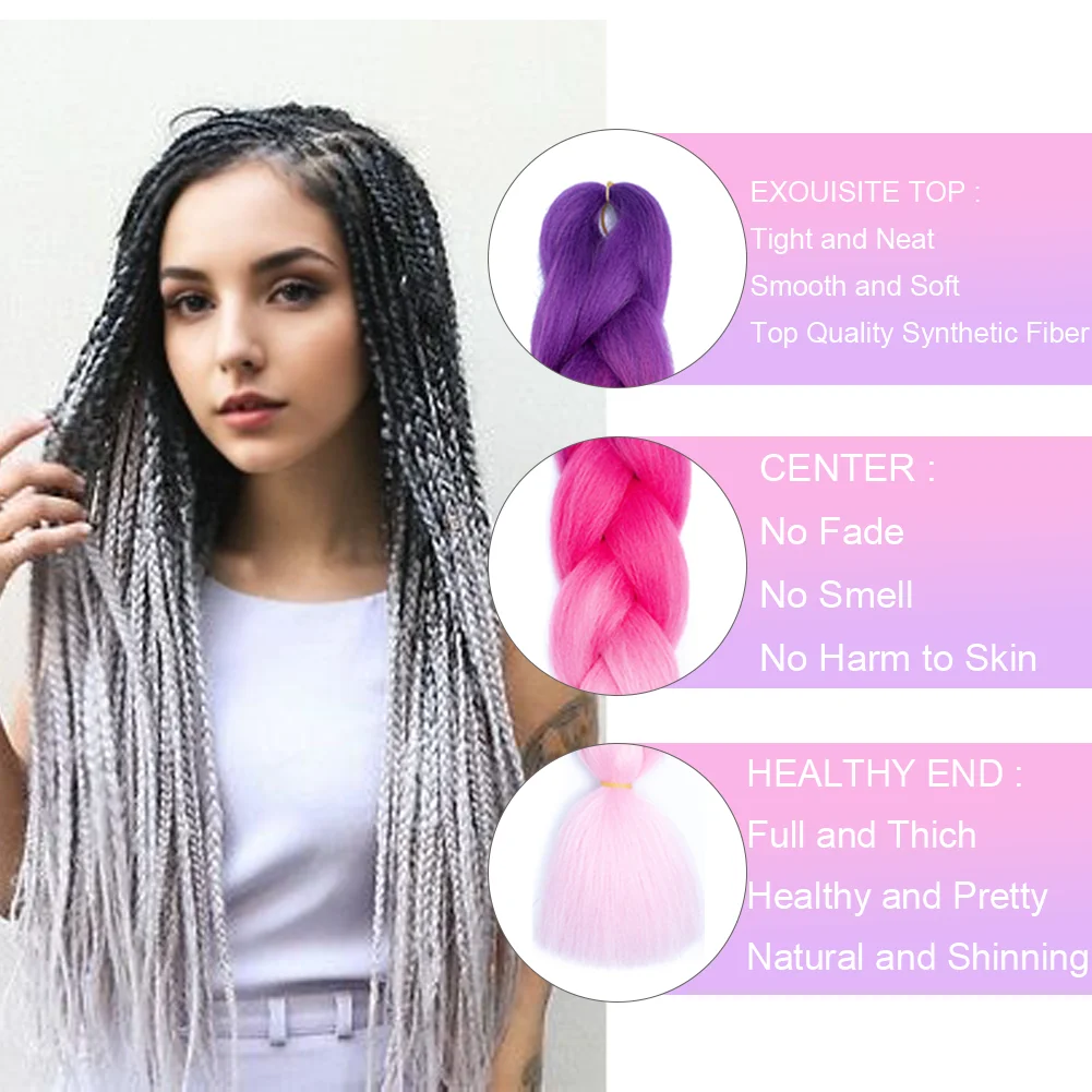 DIY Jumbo Braiding Hair Extensions