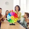 34cm Lottery Activity Turntable Draw Color Tabletop Heavy Duty Spinning Prize Wheel For Show Carnival Win Fortune Spin Games 1