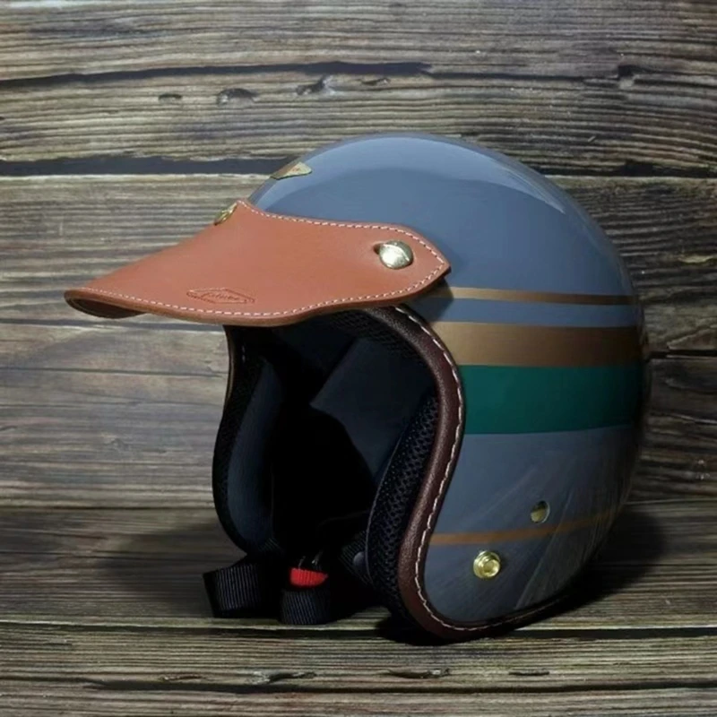 Colorful Helmets Visors Helmets Brim Removable for Men Women Open Face Helmets Motorbike Dirt Bikes Helmets Accessories