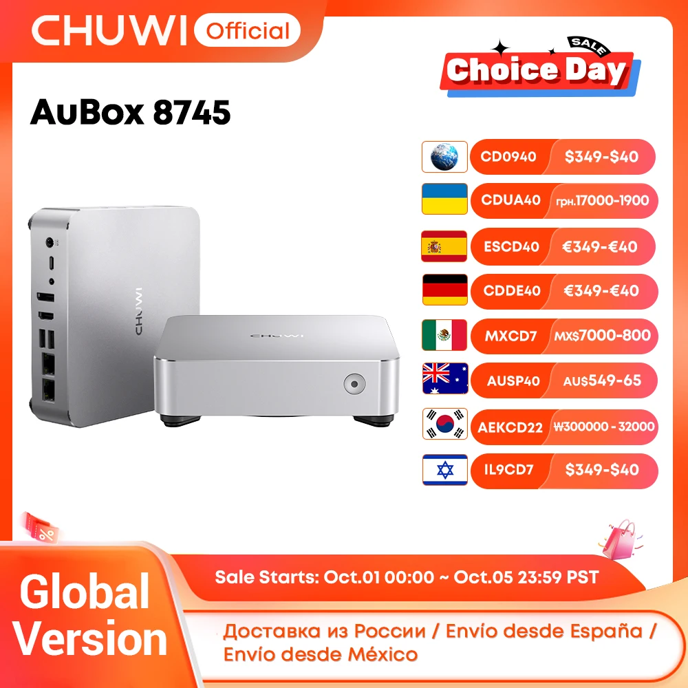 CHUWI AuBox 8745HS ミニPC Ryzen7/16GB/1TB AuBox AMD Ryzen™ 7 8745HS – CHUWI Global Store