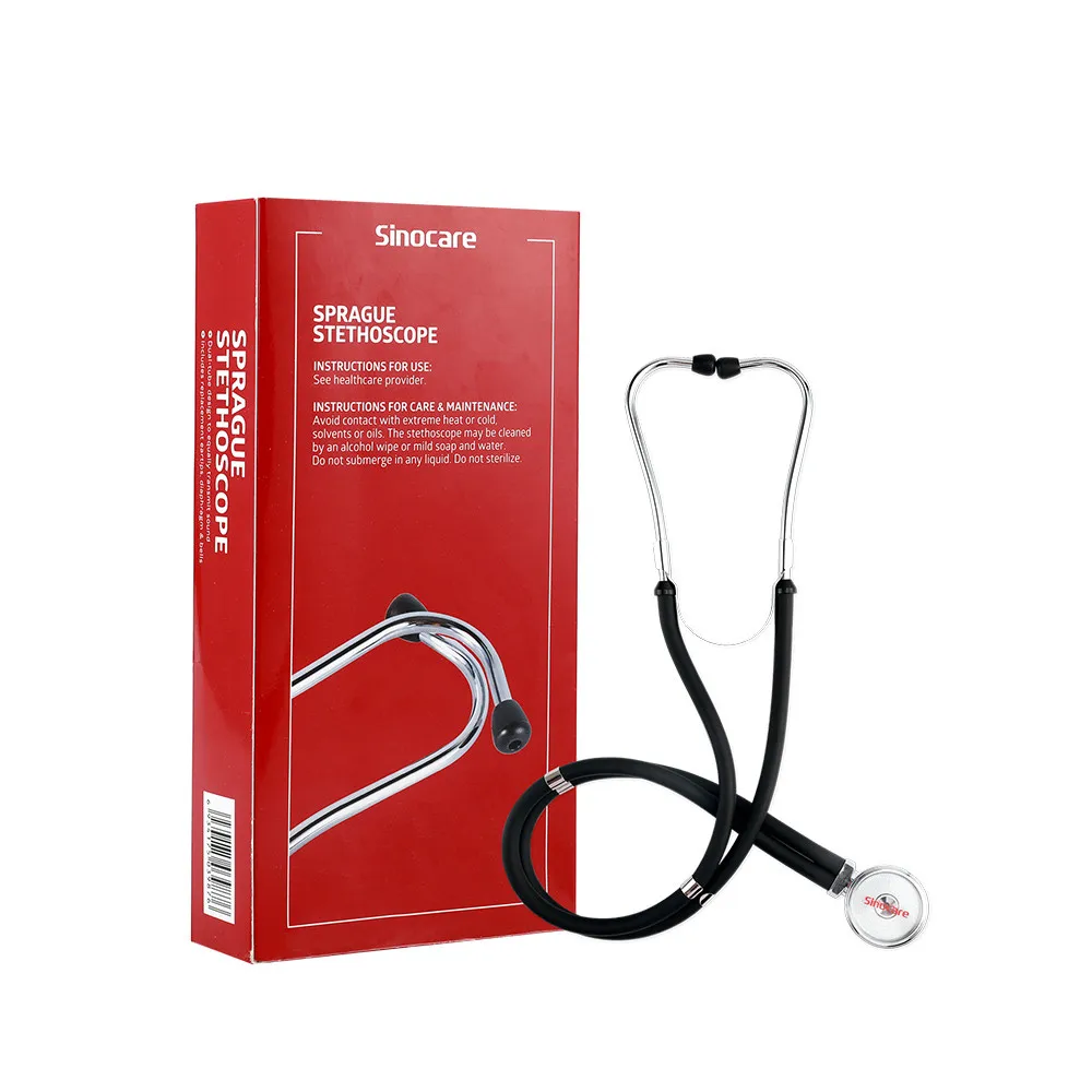 Sinocare Portable Dual Head Stethoscope Cardiology Stethoscope Doctor Student Medical Home Equipment Device