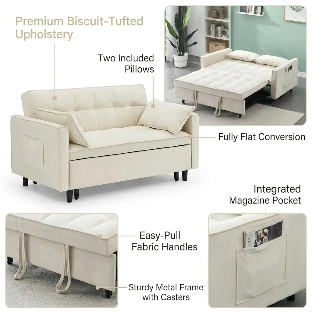 Loveseat Sleeper Sofa Bed 4