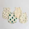 Summer Baby Newborn  Sleeveless Polka Dots Pattern  Clothes Romper Cotton Jumpsuit for Girls Boys 4