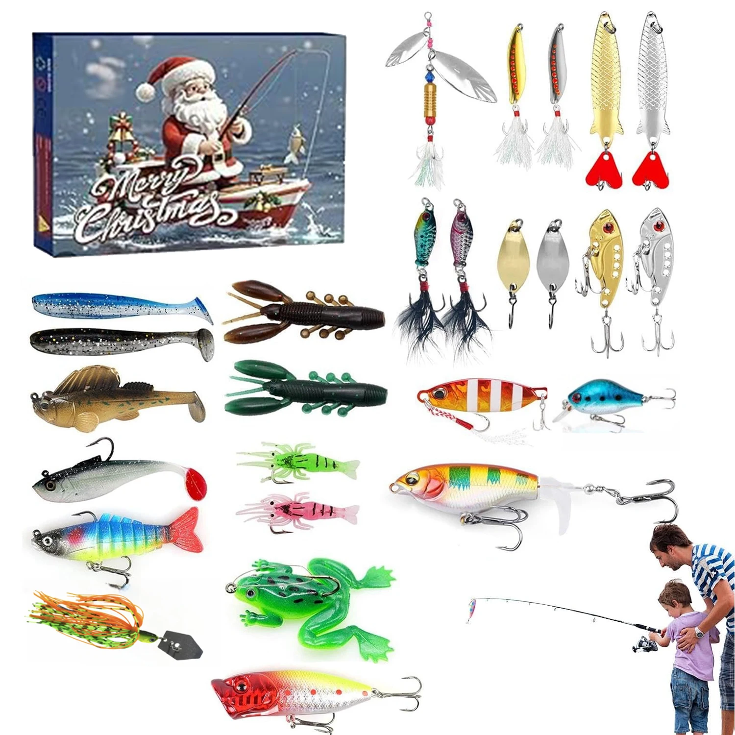 Fishing Advent Calendar 24 Days Christmas Countdown For Anglers